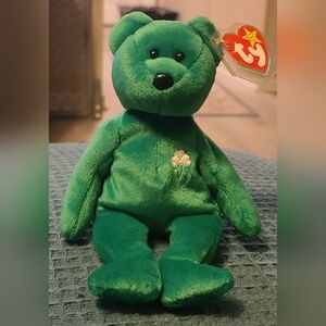Ty Beanie Babies Erin The Bear 1997 Retired Plush Toy